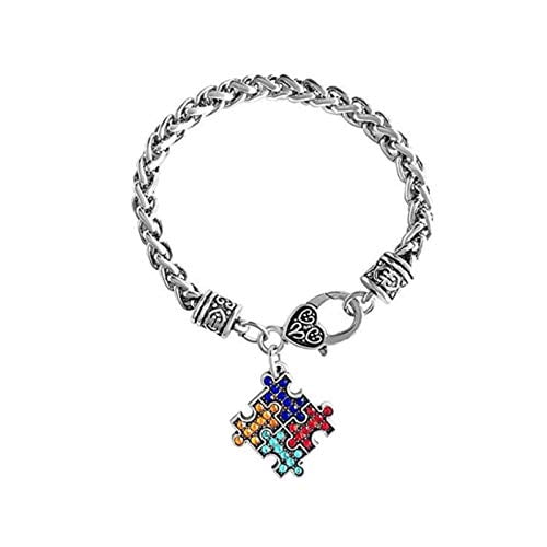 L'autisme Bijoux Infinity Pour Femmes Hommes Bracelets Puzzle Piece strass Bracelet L'autisme Bijoux Infinity Pour Femmes Hommes Bracelets Puzzle Piece strass Bracelet